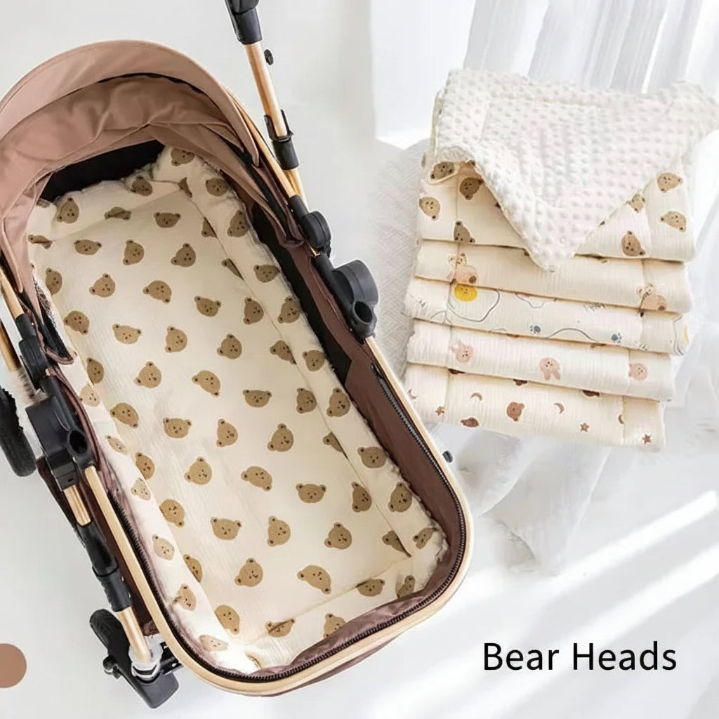 CozyCub Cartoon Bear Stroller Pad